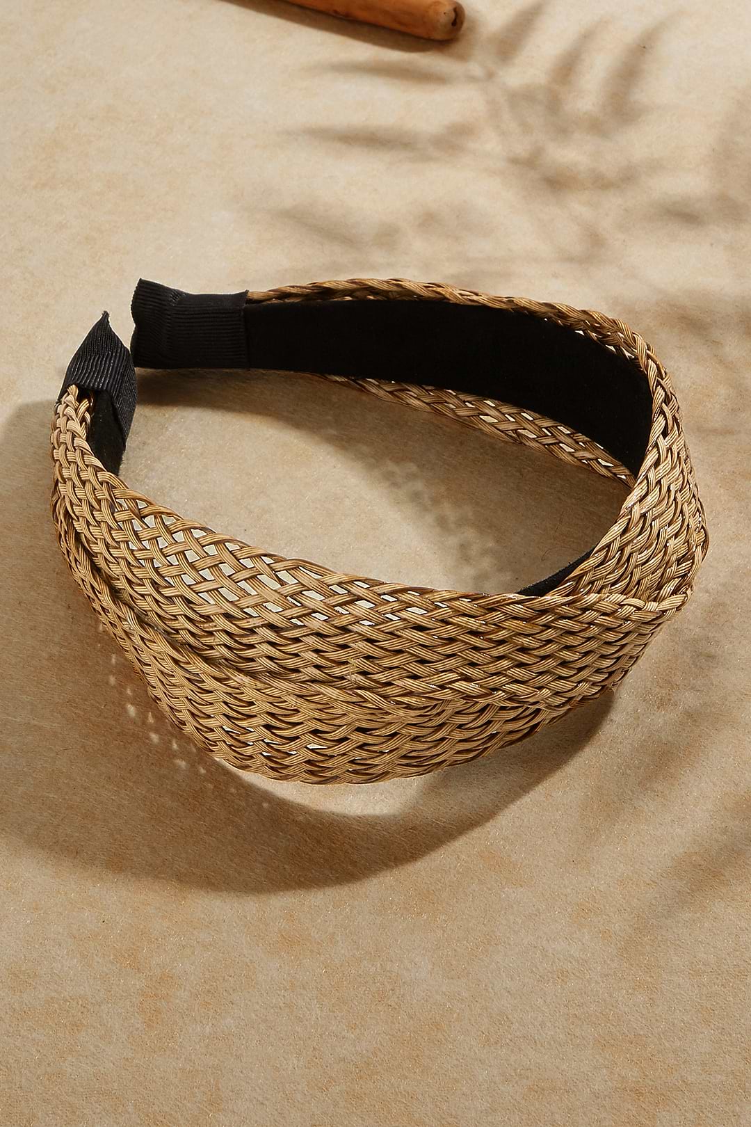 Bandeau tressé et croisé boho