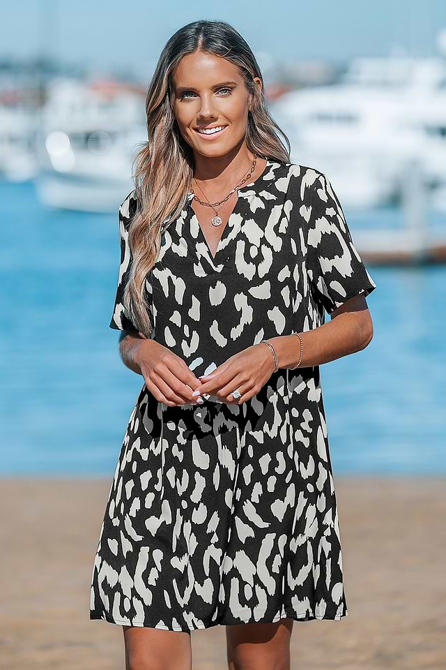 animal print mini dress Genesis Mini Dress Cheetah main image 1