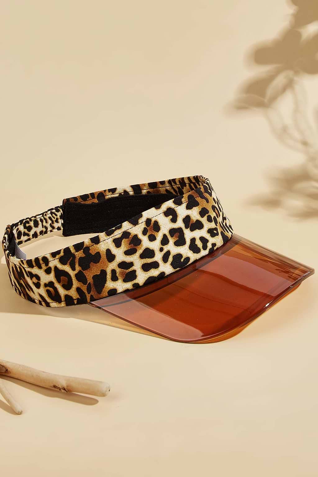 Leopard Print Amber Visor