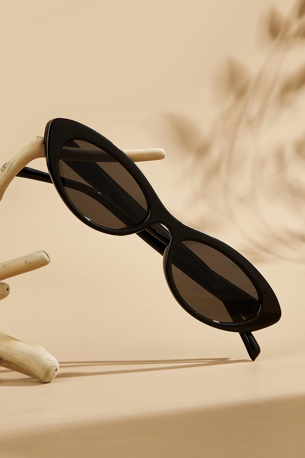 Black Stud Cat-Eye Sunglasses