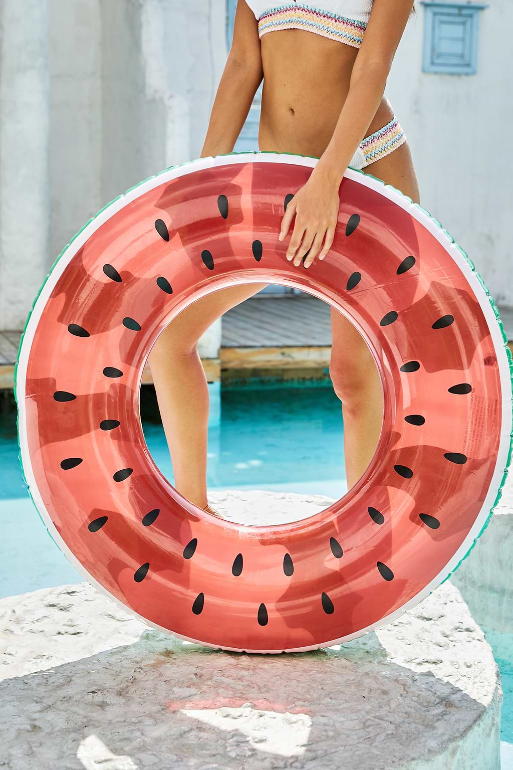 Watermeloen zwembadvlotter