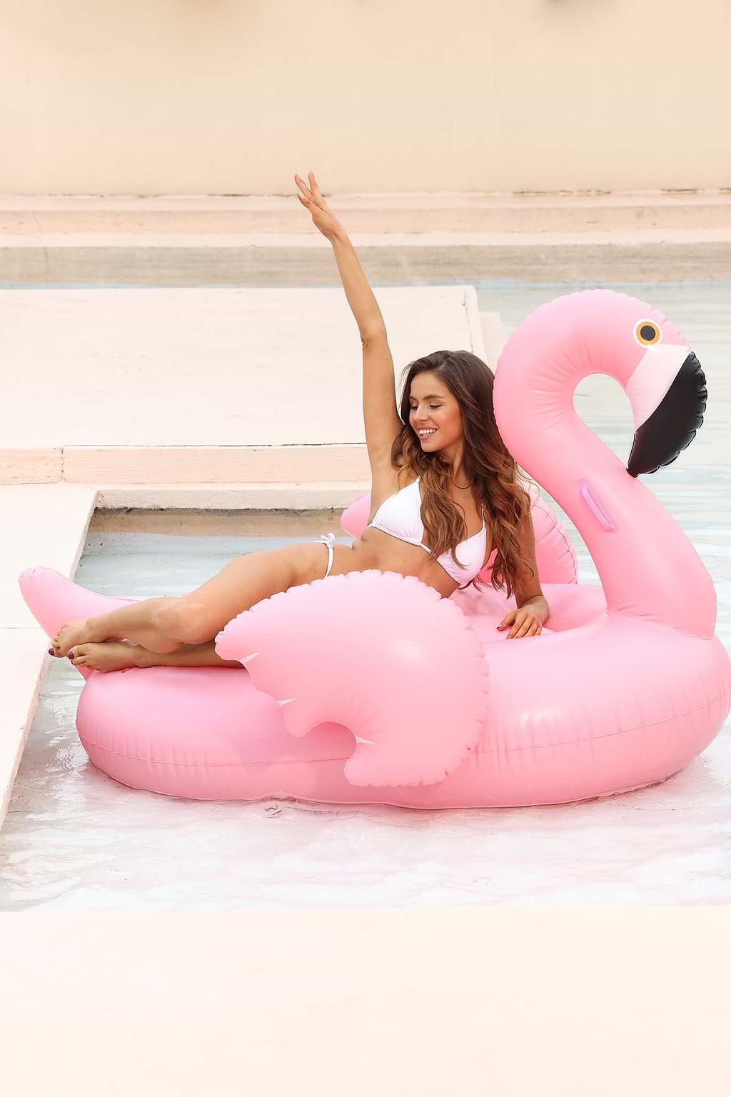 Flamingo zwembadvlotter