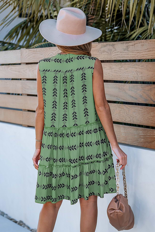 green arrow dress Stripe Sleeveless Mini green arrow symbol