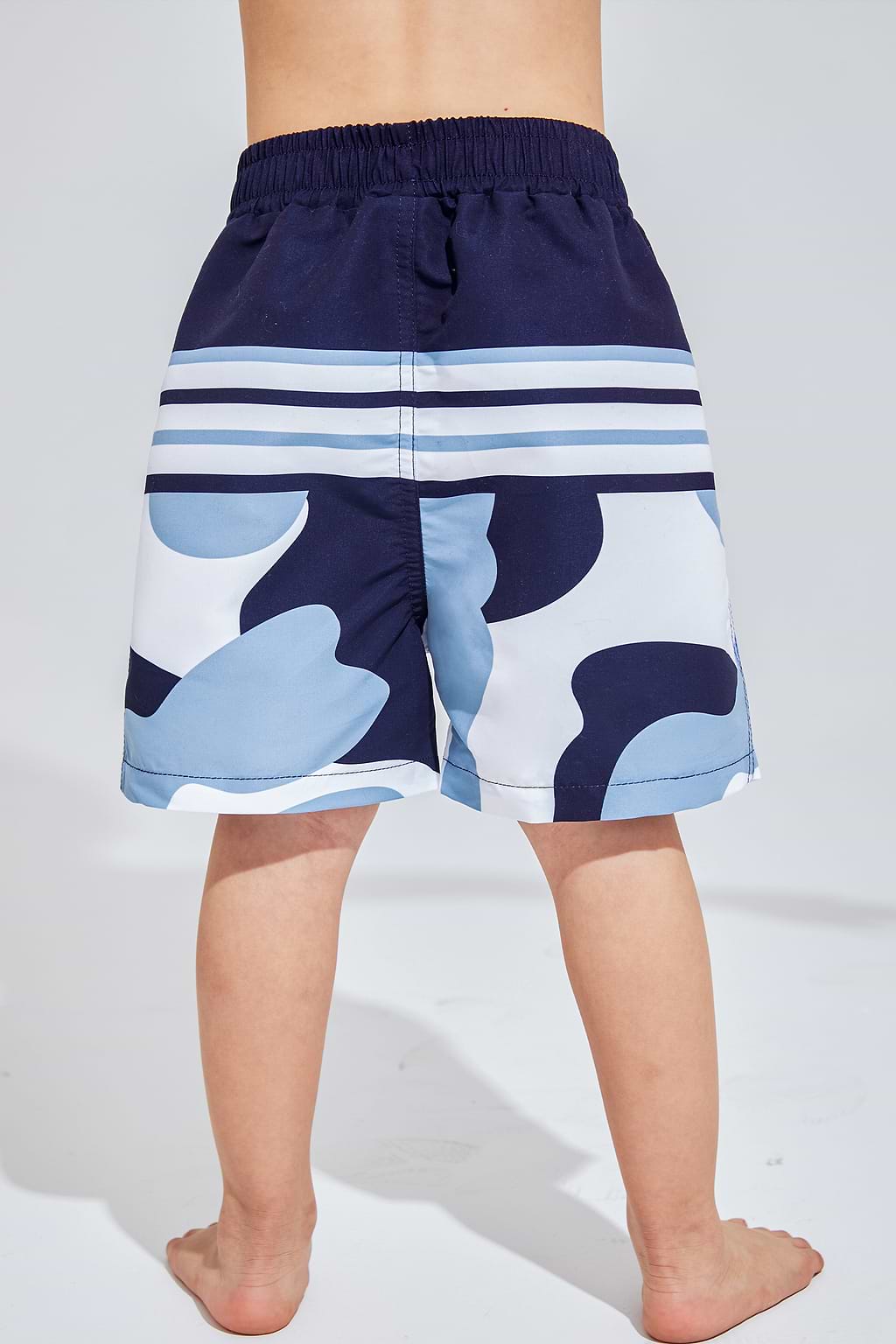 Blue Camo & Stripes Board Shorts