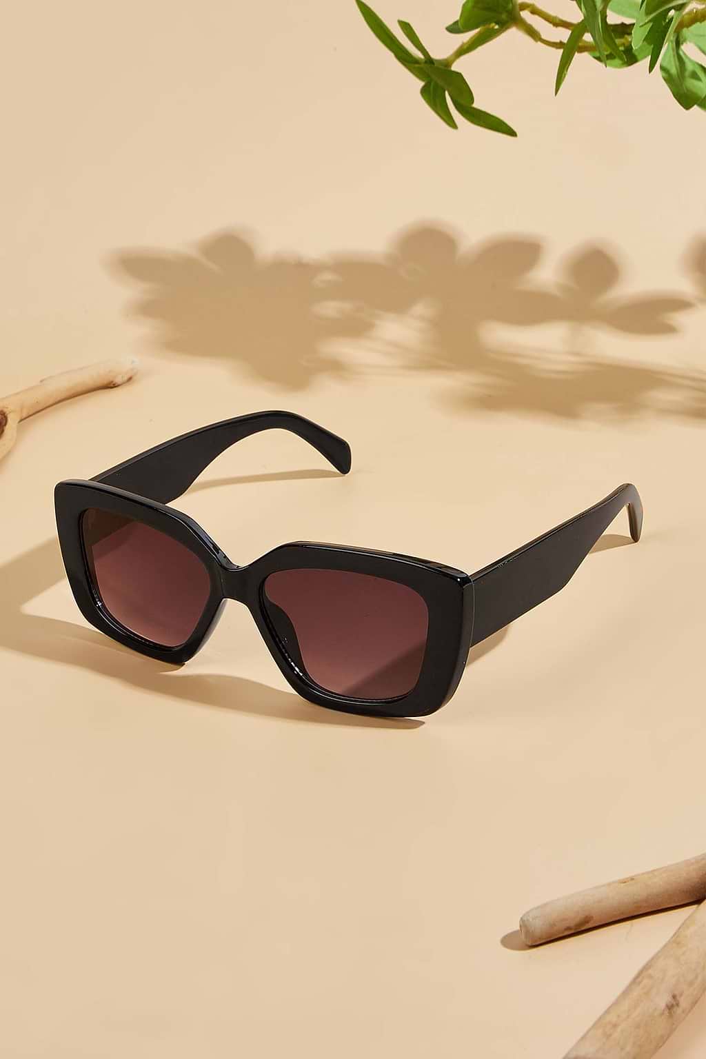 Square Black Sunglasses