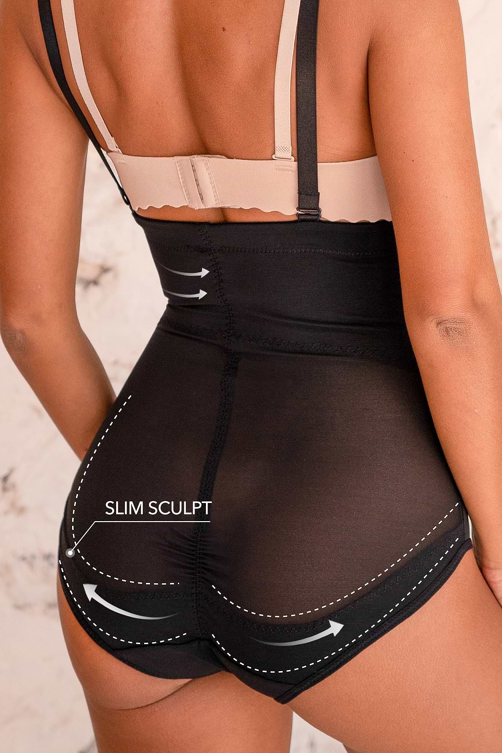 Black Mesh Waist Trainer