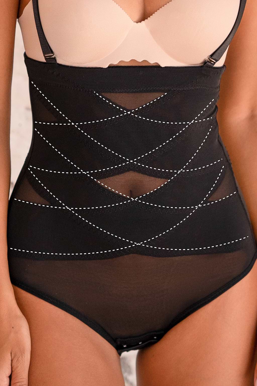 Black Mesh Waist Trainer