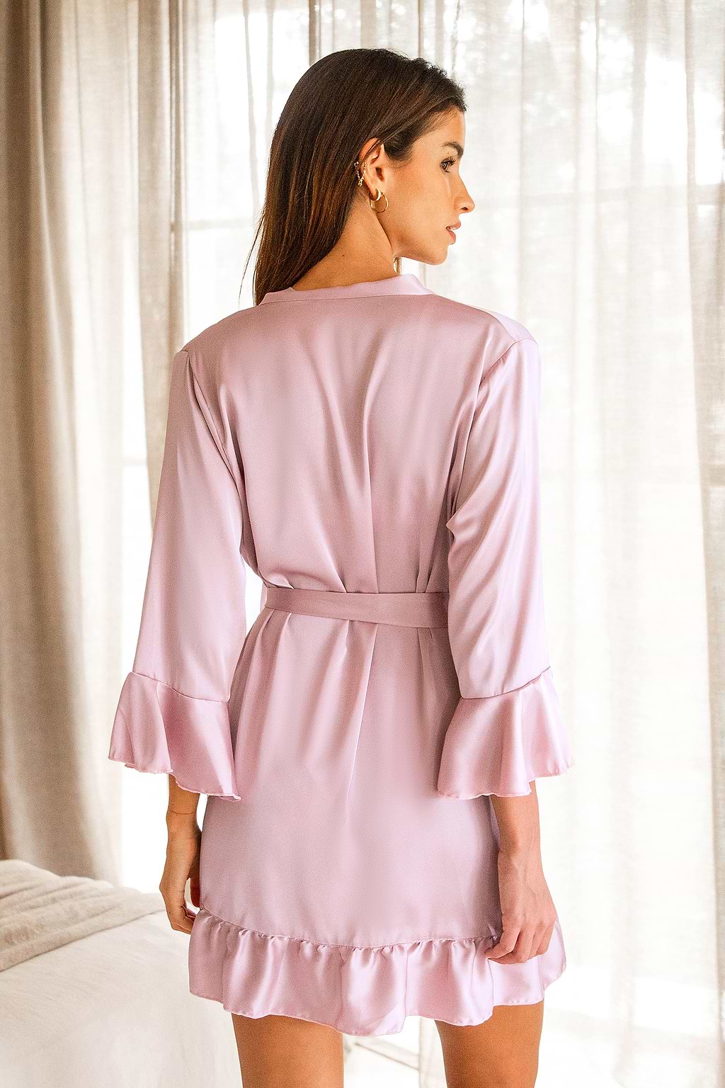 Slumber Party Satin Belted Robe