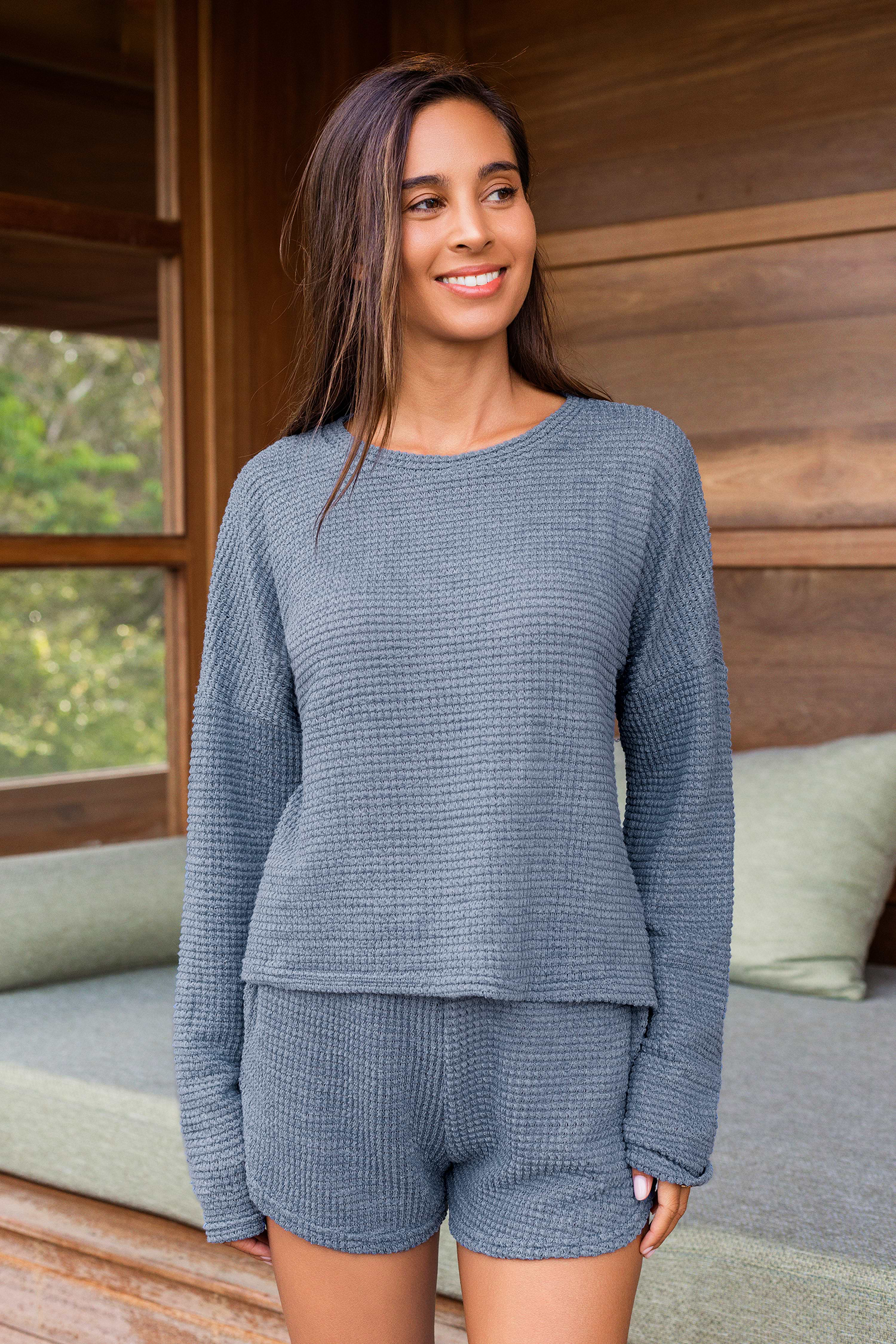 【2plan】Dreamer Point Waffle Knit 2PLAN