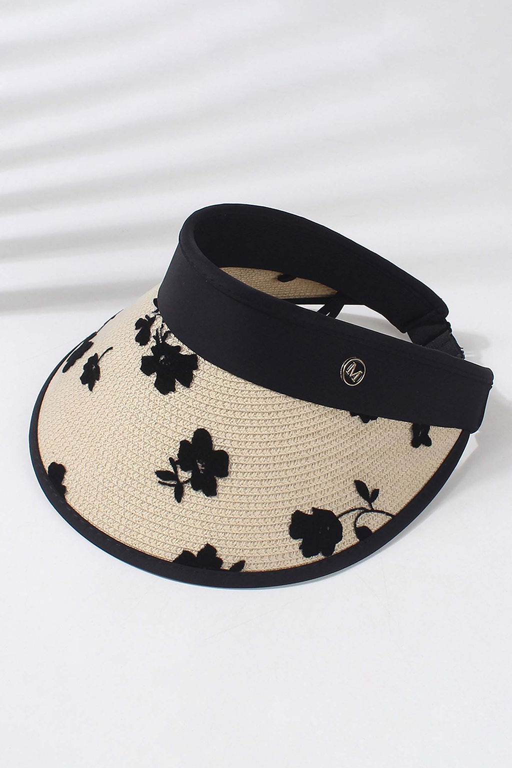 Straw & Floral Visor