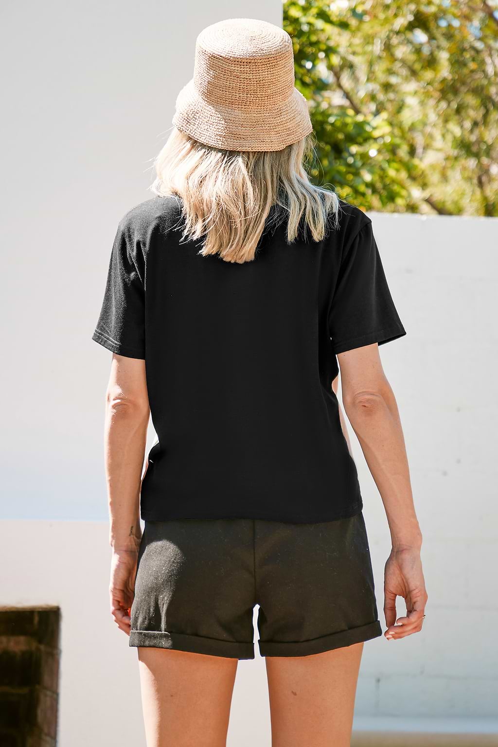 T-shirt met ronde hals en zebraprint