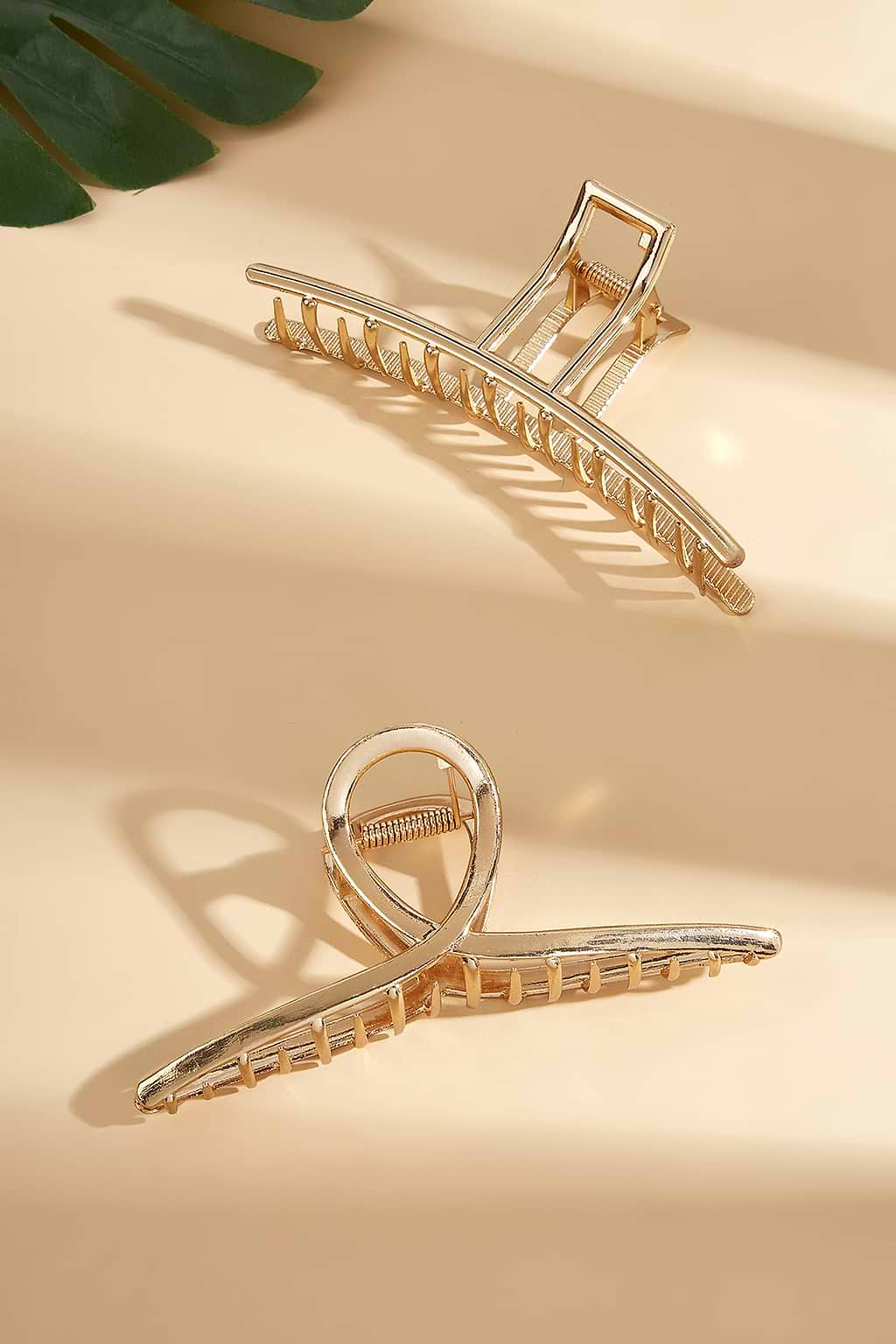 Gold-Tone Claw Clip Set