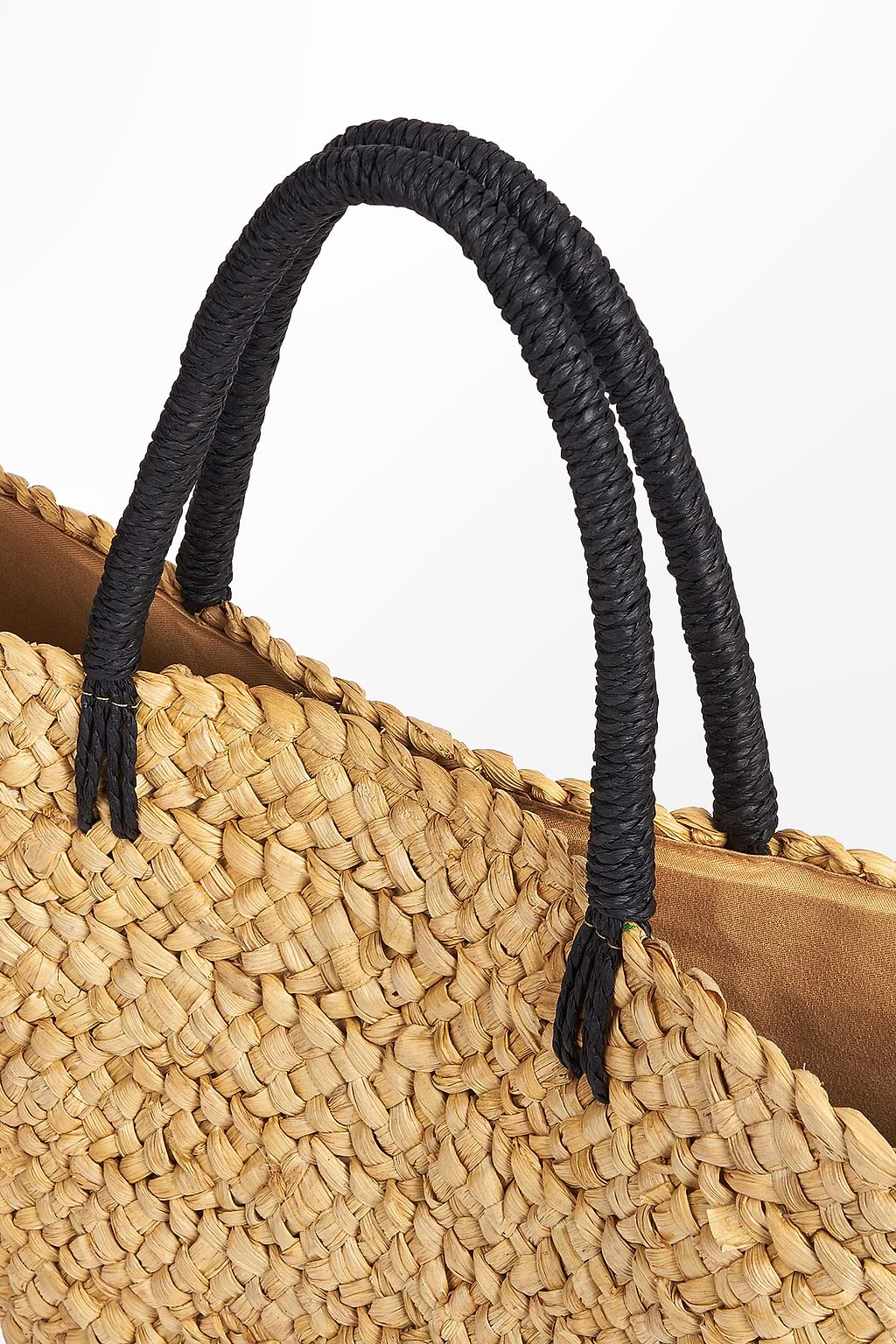 Rechthoekige strotas met zwart handvat