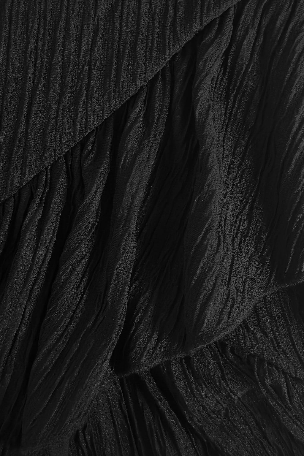 Wrap Ruffled Ruched Mini Dress