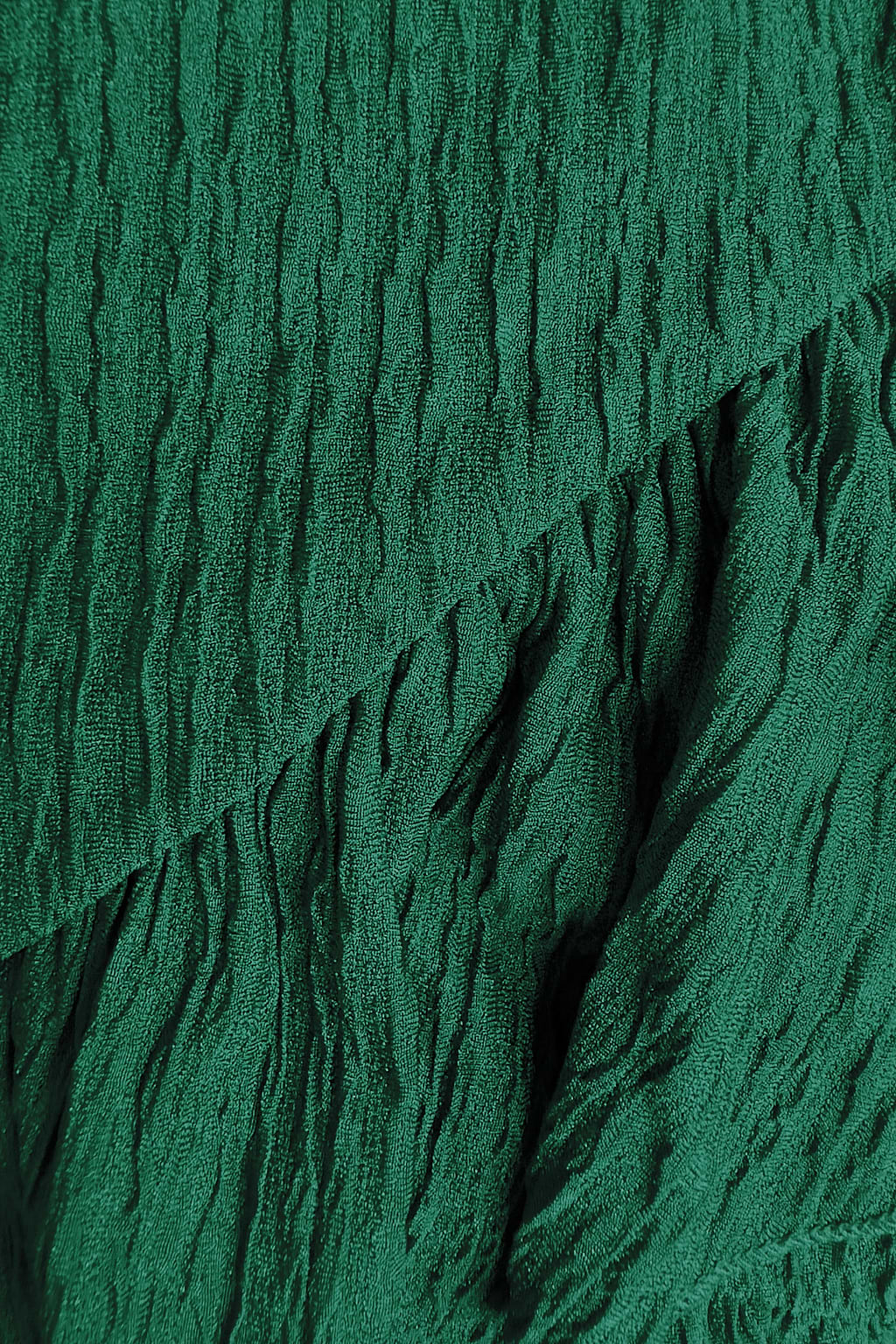 Ruffled Hem Ruched Mini Dress