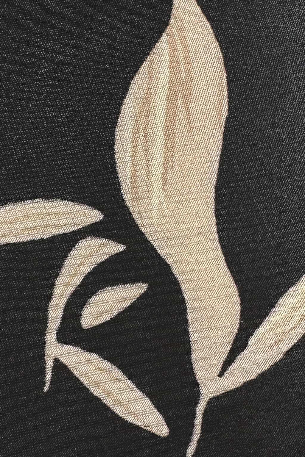 Belted Tropical Floral Print One-Shoulder Dress