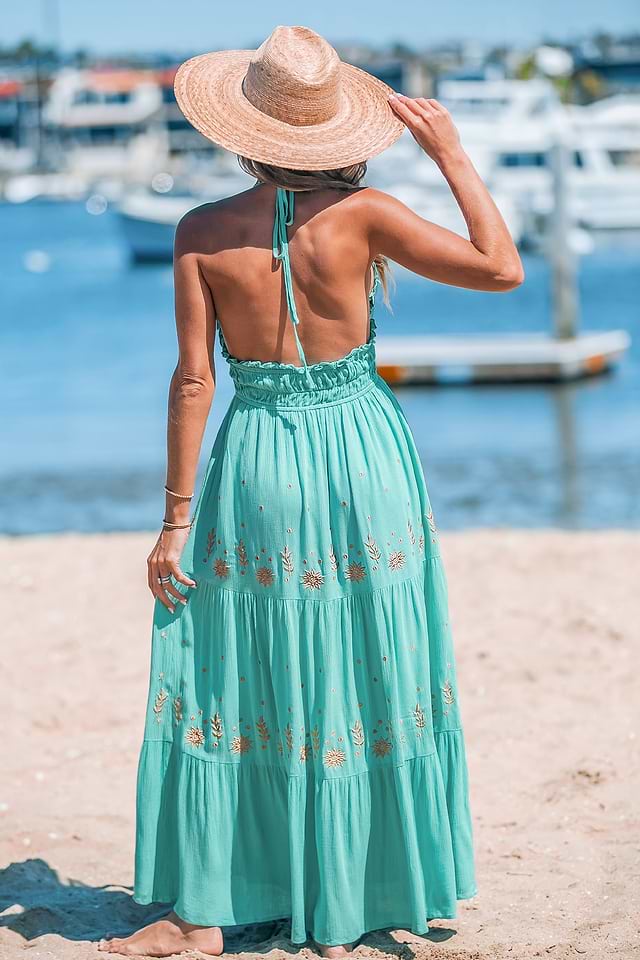 aqua beach dress Beacall Mini Dress | Aqua | Womens