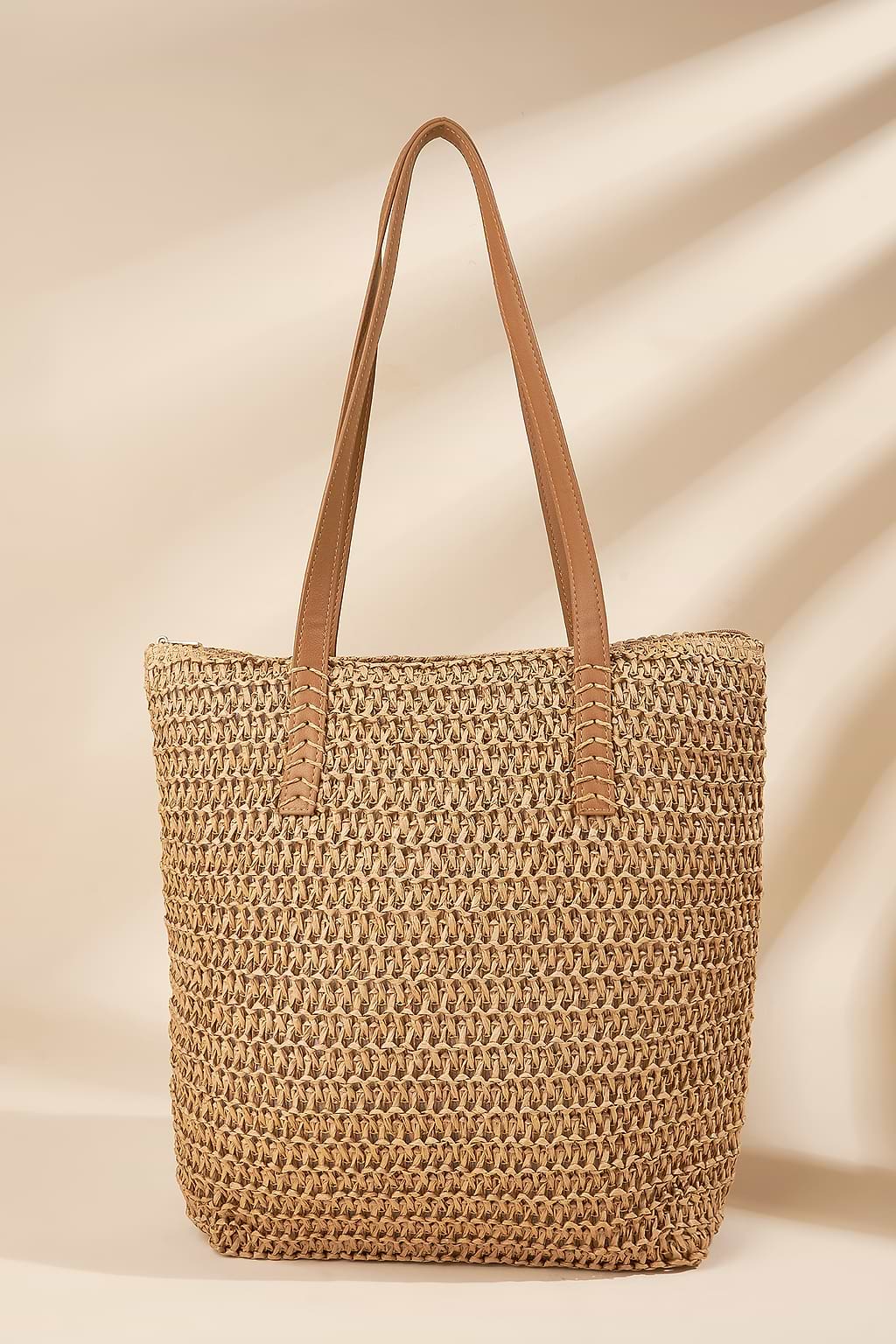 Classic Straw Tote Bag