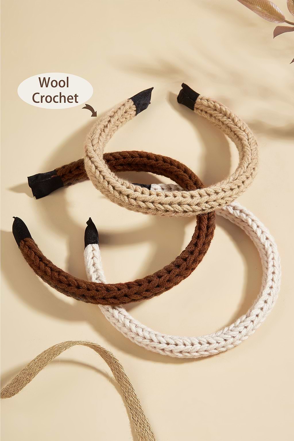 Neutral Braided Headband Set
