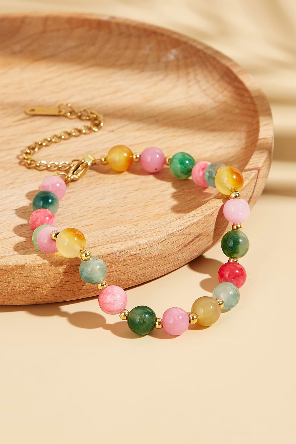 Pulsera de cuentas multicolor