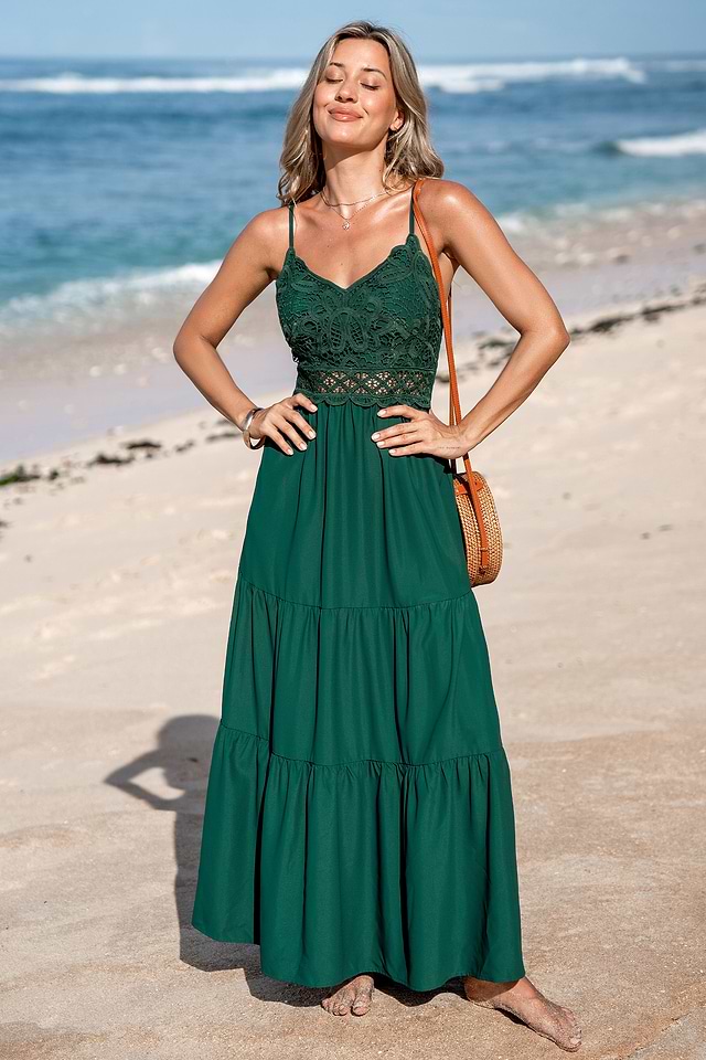 chinese dress ladies Black Sleeveless Lace Up Sides Double Slit Maxi Dress