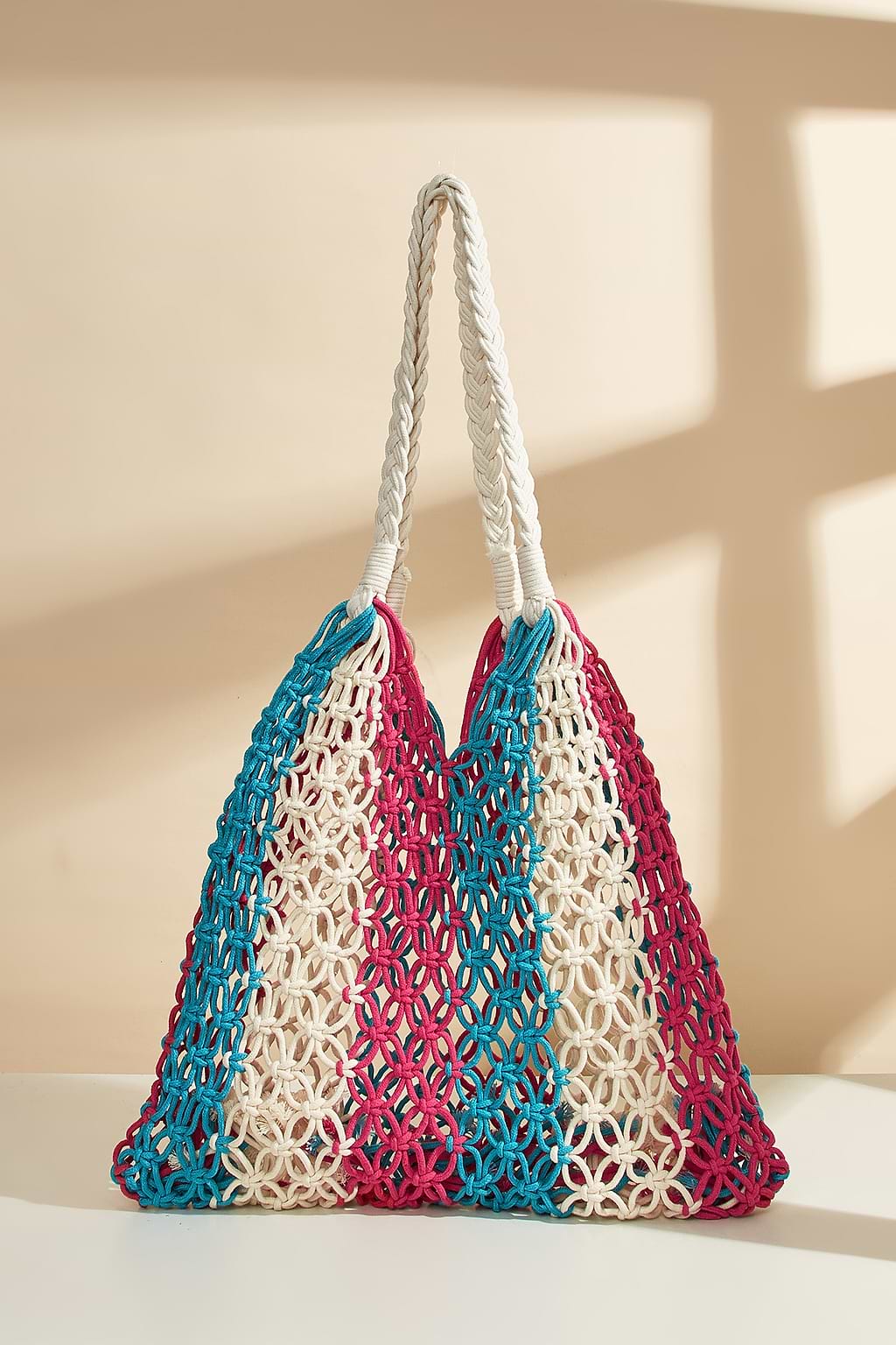 Colorblock Crochet Bag