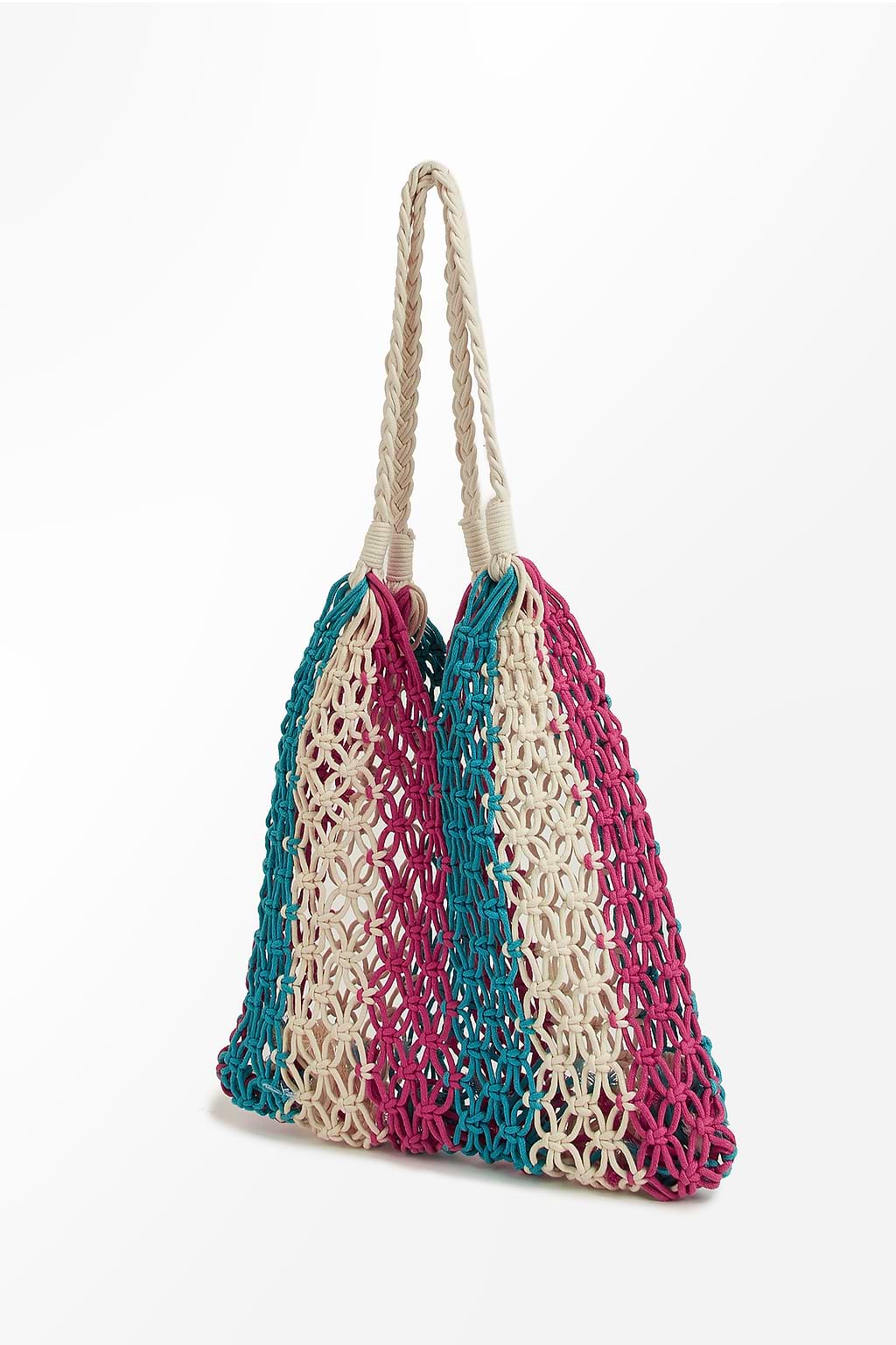 Colorblock Crochet Bag