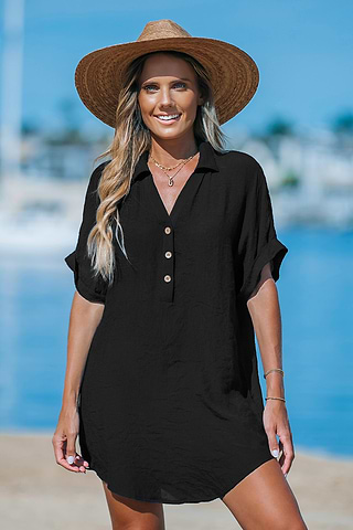 Abito Donna CUPSHE In Pizzo Con Stampa Floreale - Mini Trapezio, Maniche Lunghe, Per Feste - Foto 4