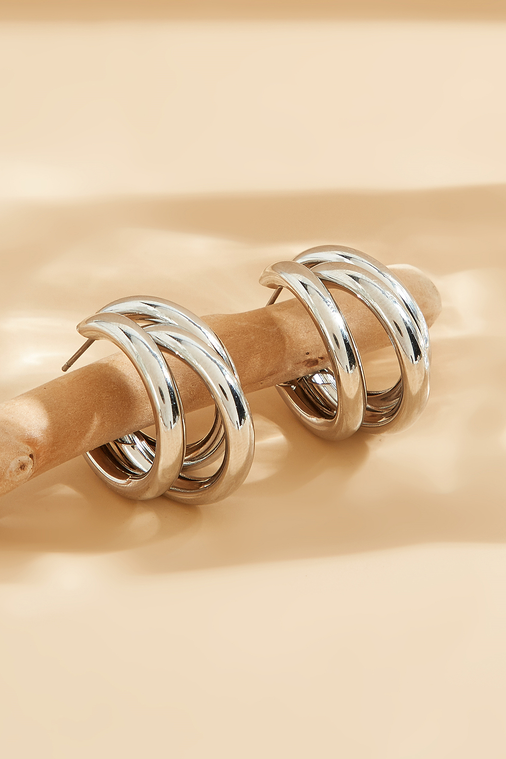 Layered Open-Hoop Earrings