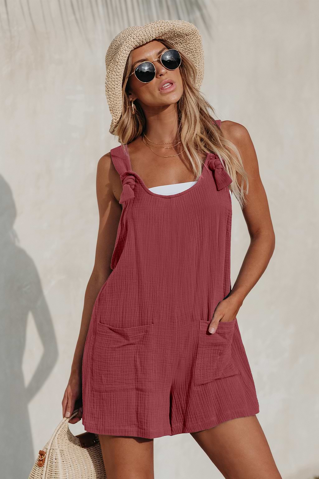 Bordeaux geknoopte romper