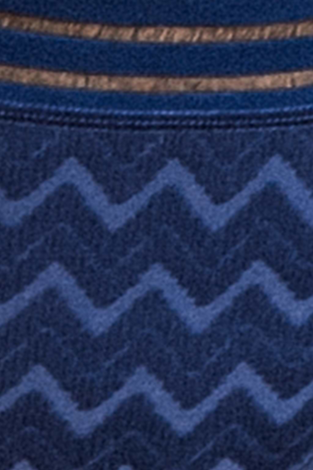 Estate Blue Plunging Bikini Top & Retro Bottoms Set