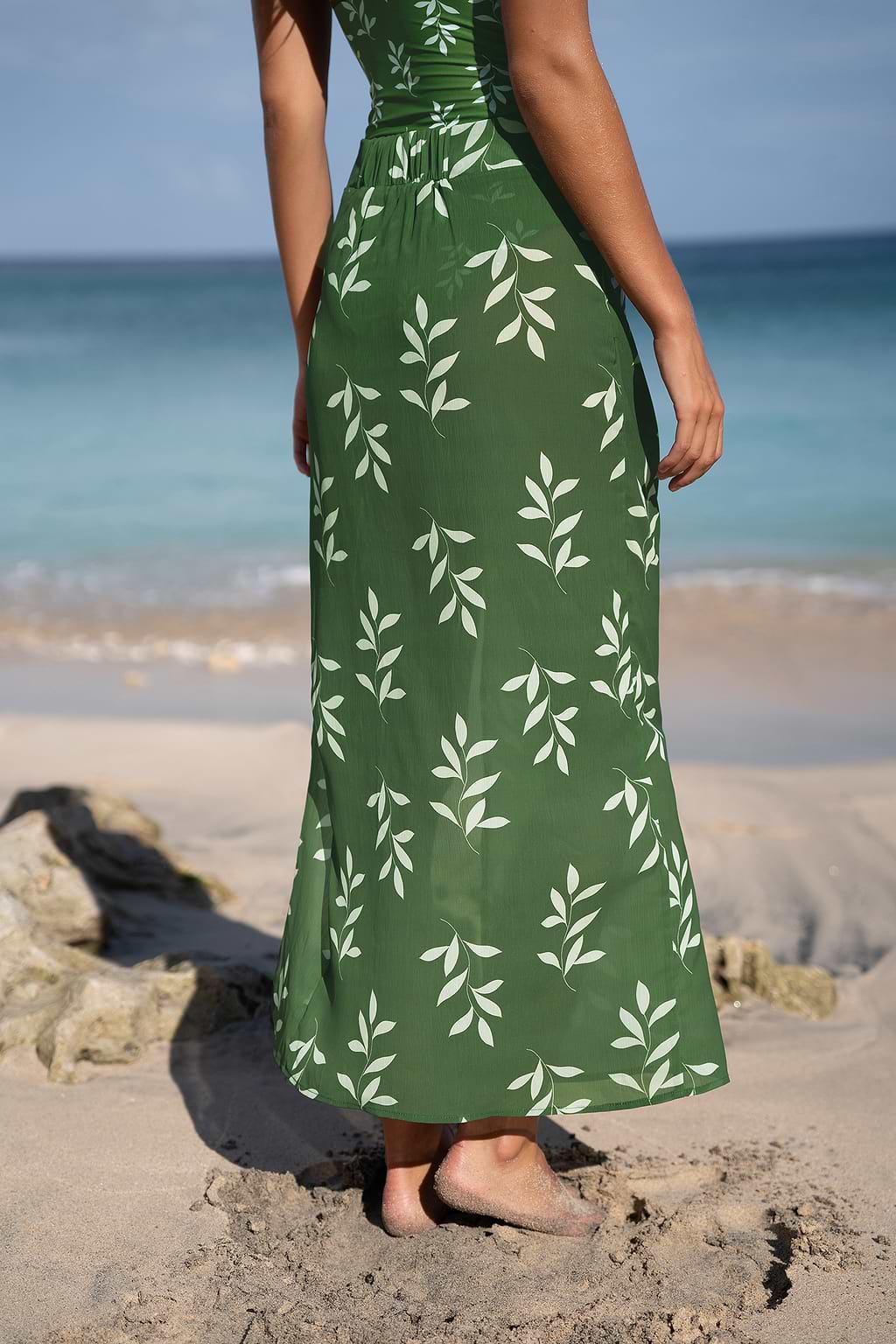 Tropische gedraaide Midi-sarong