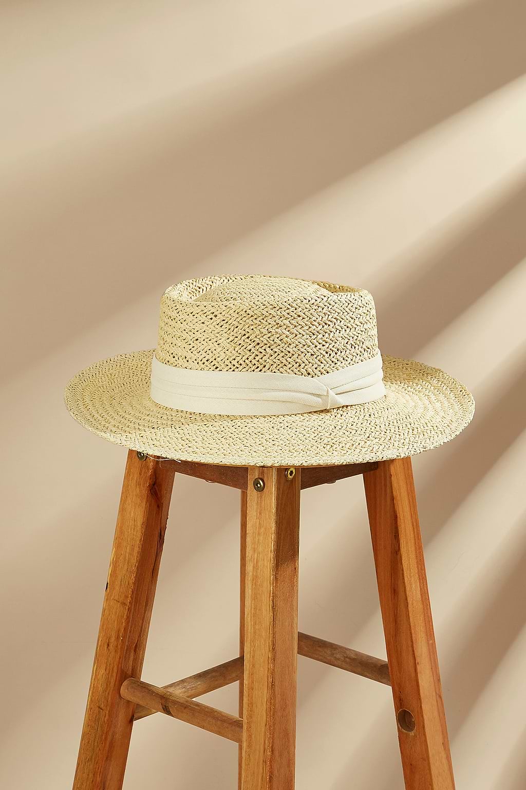Light Straw Boater Hat