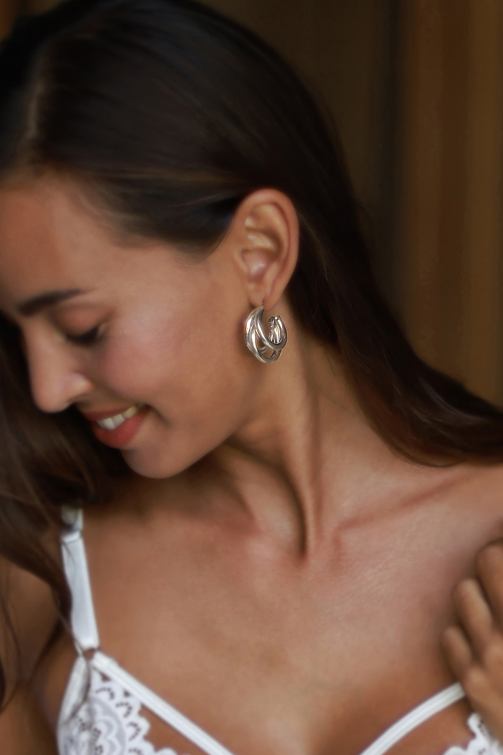 Layered Open-Hoop Earrings