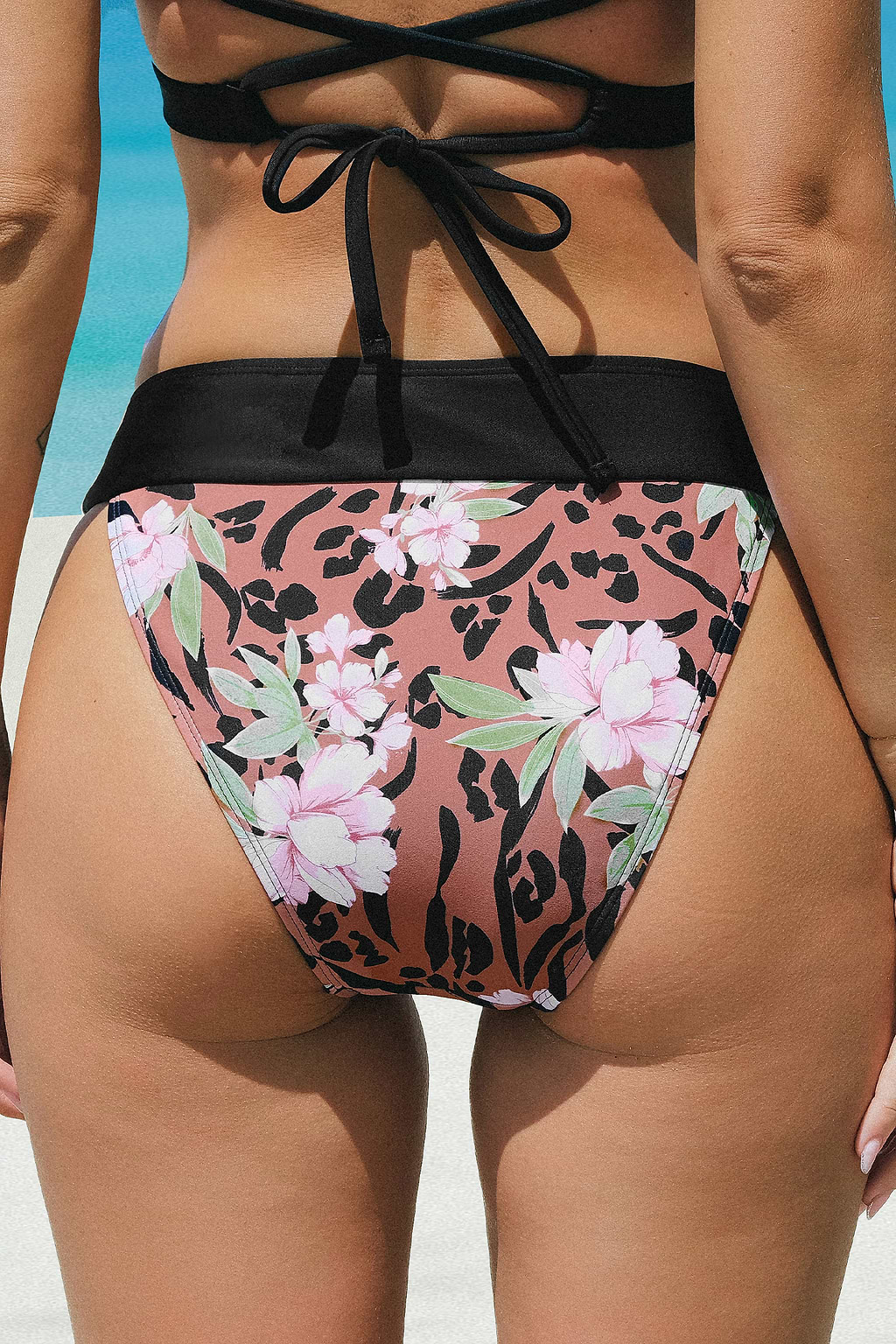 Floral Animal Standard Rise Bikini Bottoms