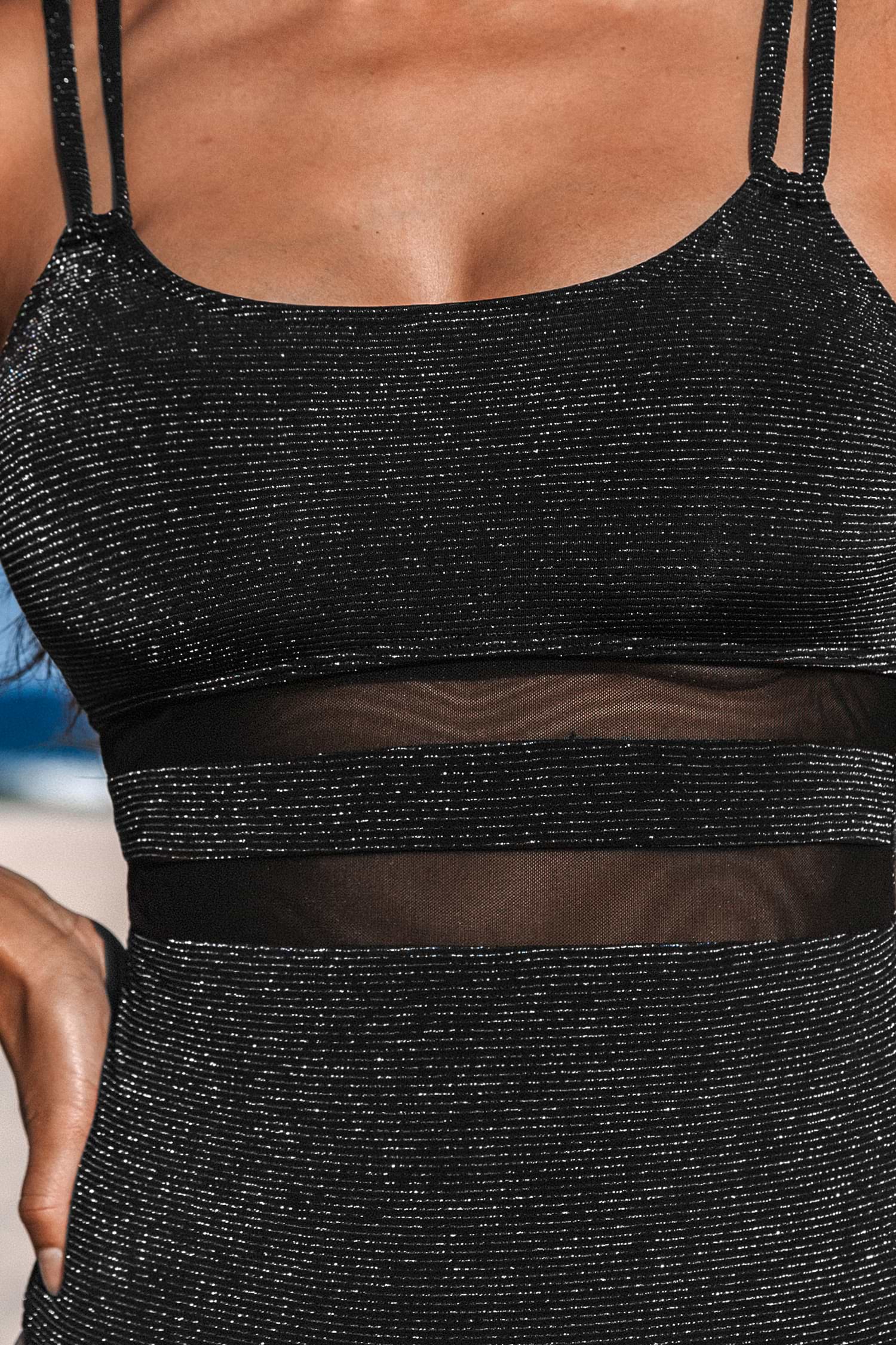 【関税送料込】CUPSHE Lurex Mesh Wrap ワンピース水着 関税送料込】CUPSHE Lurex Mesh Wrap ワンピース水着 (CUPSHE