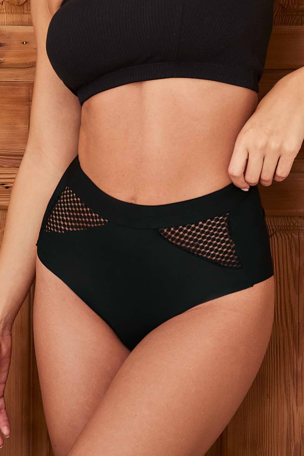 Black Seamless Panties