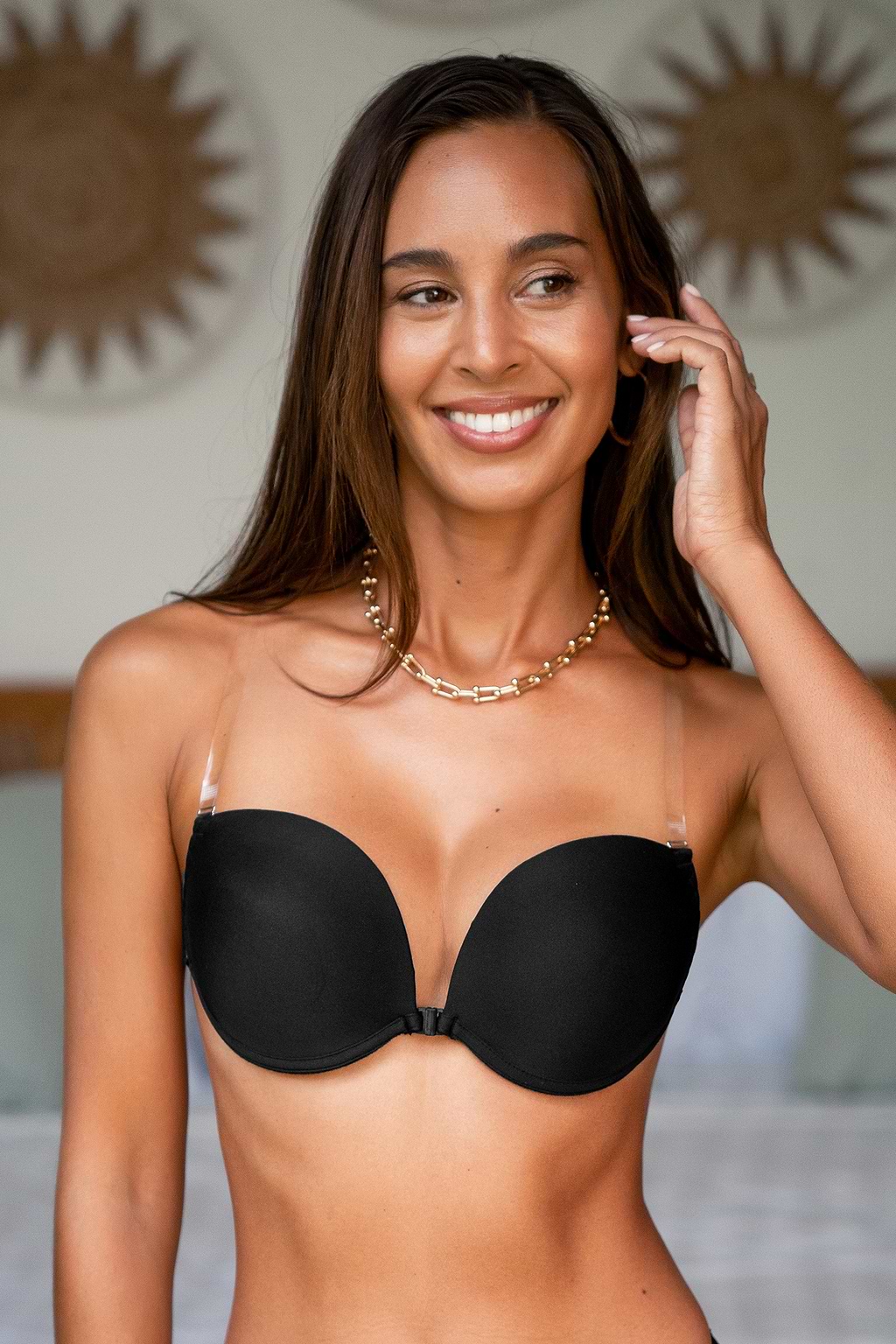 Underwire Clear Strap Bra