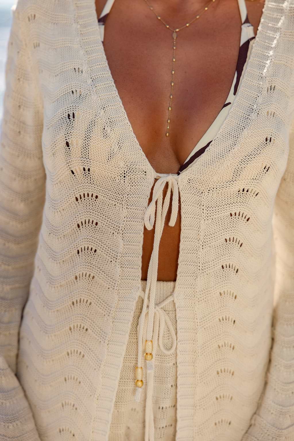 x JoJo Belle Tie Front Kimono Cover-Up