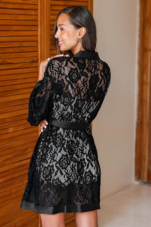 Robe Kitten Plus By Allure - Noir Vinyle Et Dentelle - Taille XL/XXL (44)