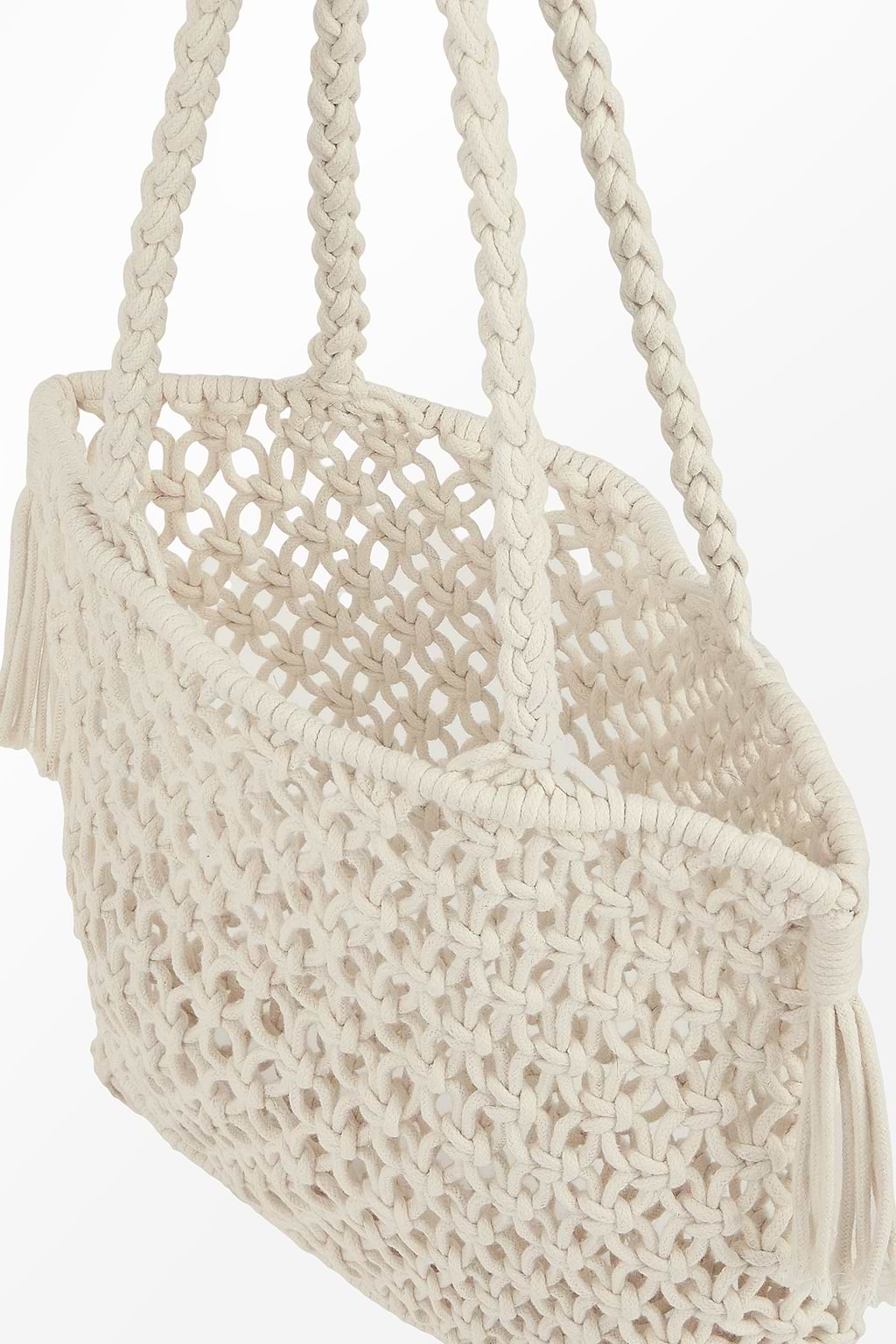 Monedero con asa superior de ganchillo