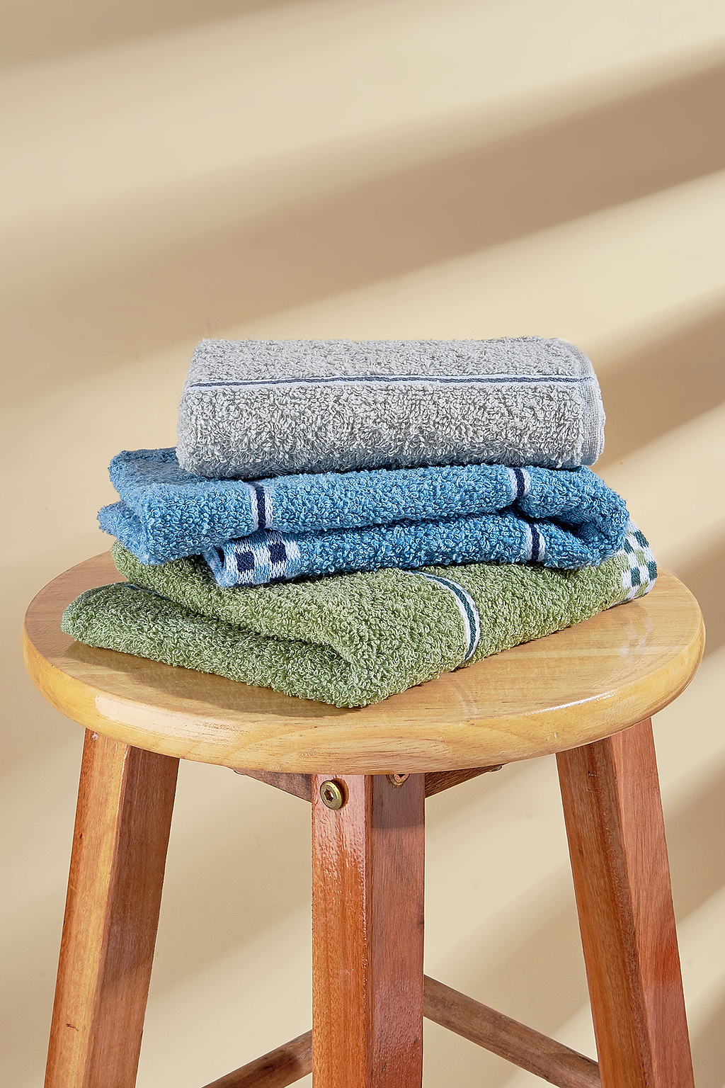 Saugfähiges Baumwoll-Handtuch 3er-Pack