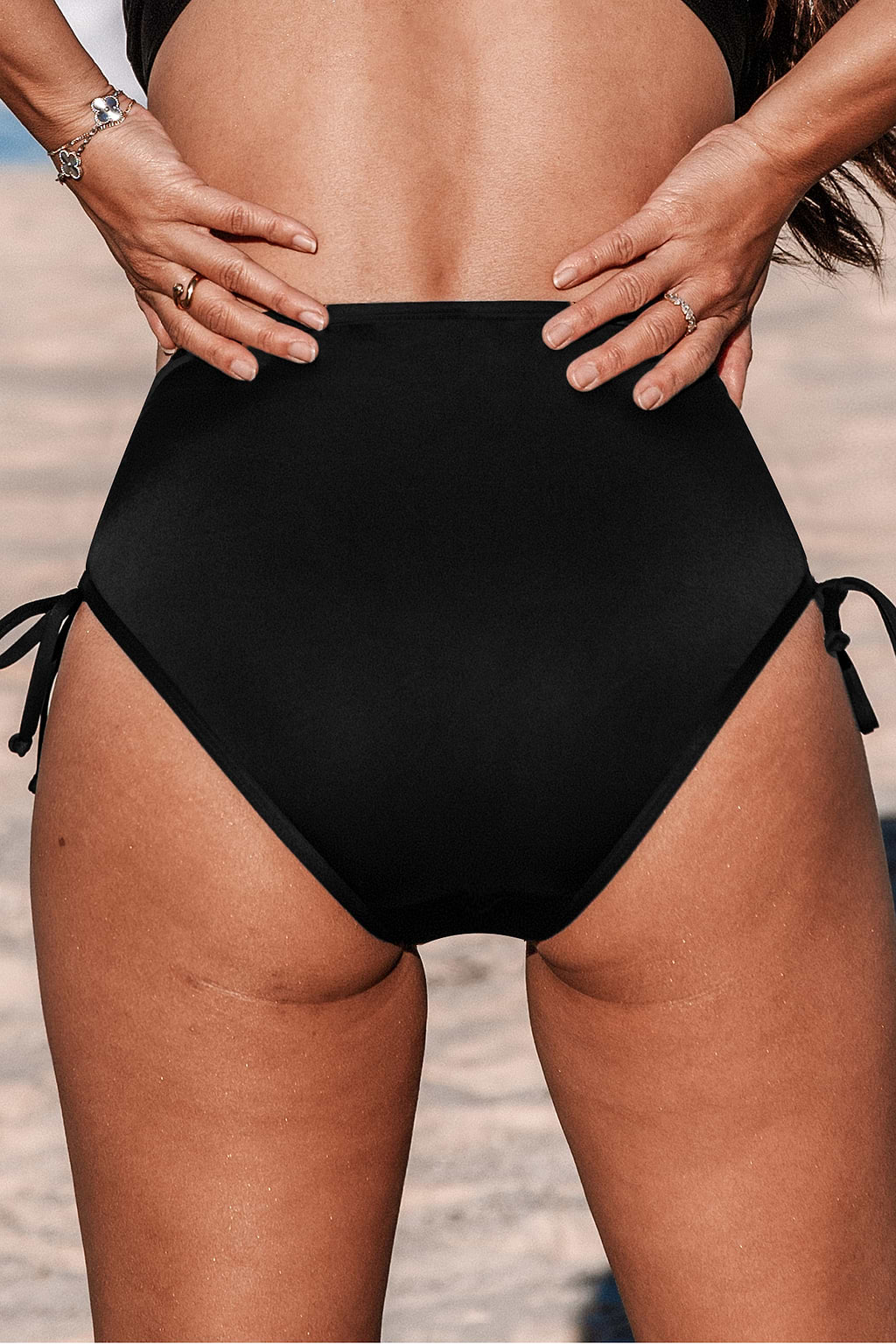 Period Black Standard Drawstring Bikini Bottoms