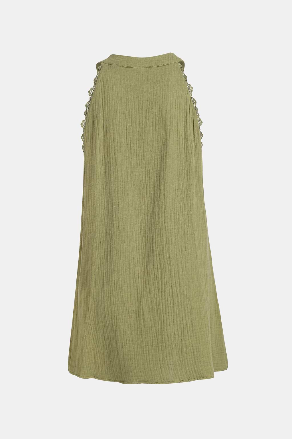 Sage Contrast Lace Cover-Up Dress