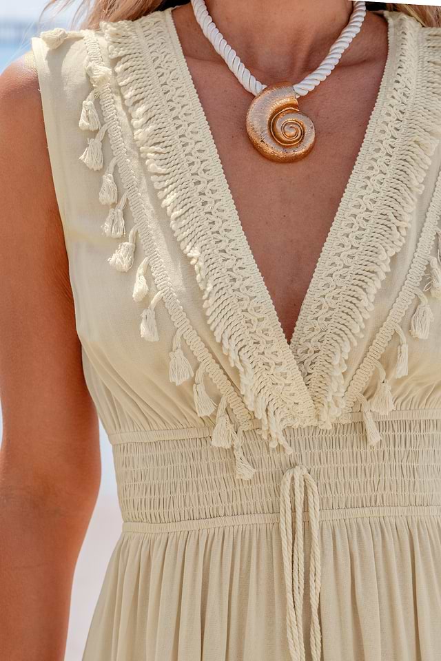 beige lace dress long Wifey Lace Dress Beige – marbl.ae