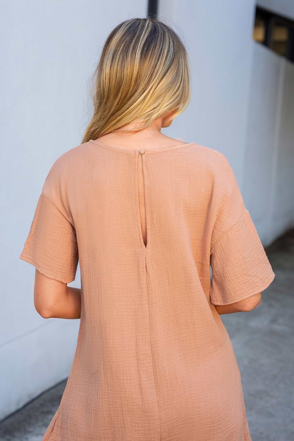 Carmel Seersucker Ruffled Romper
