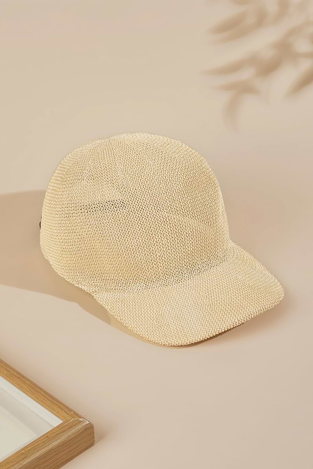 Gorra de béisbol de paja tejida