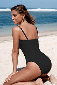 Cutout Removable Strap One-Piece Swimsuit