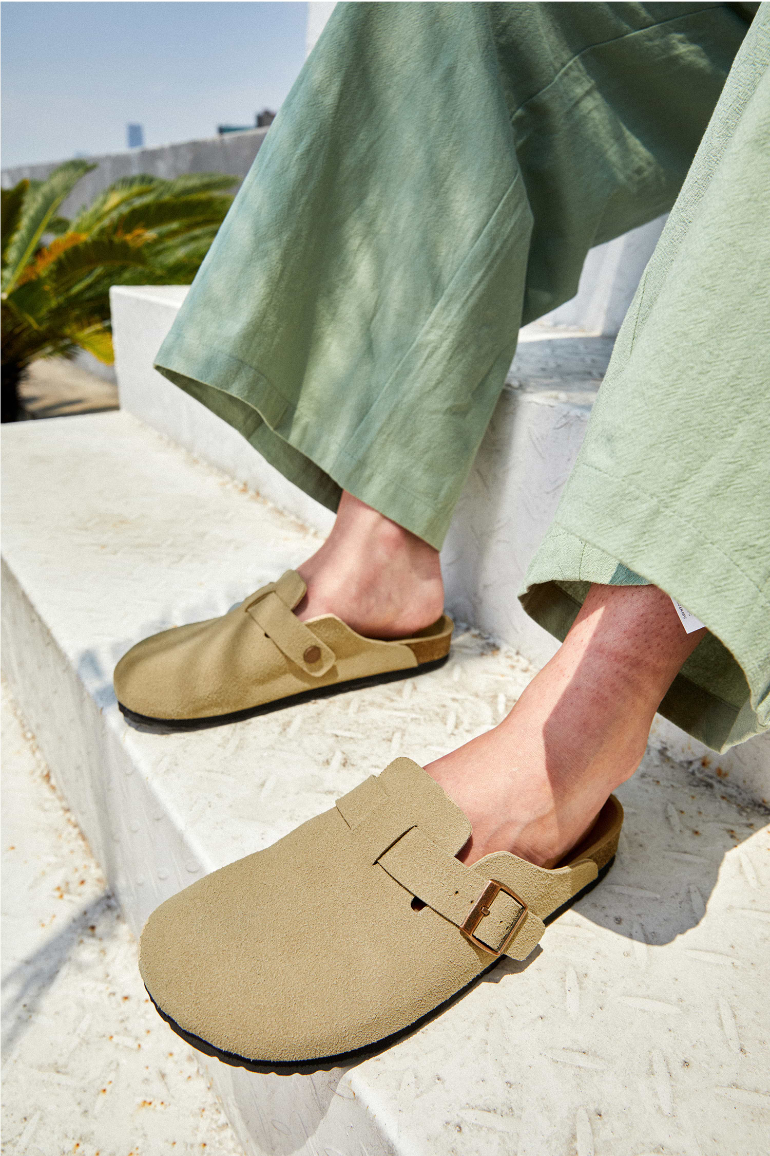 【SCENERITY】22SS★ Round Clog Angled Round Toe Birkenstock Boston Clog