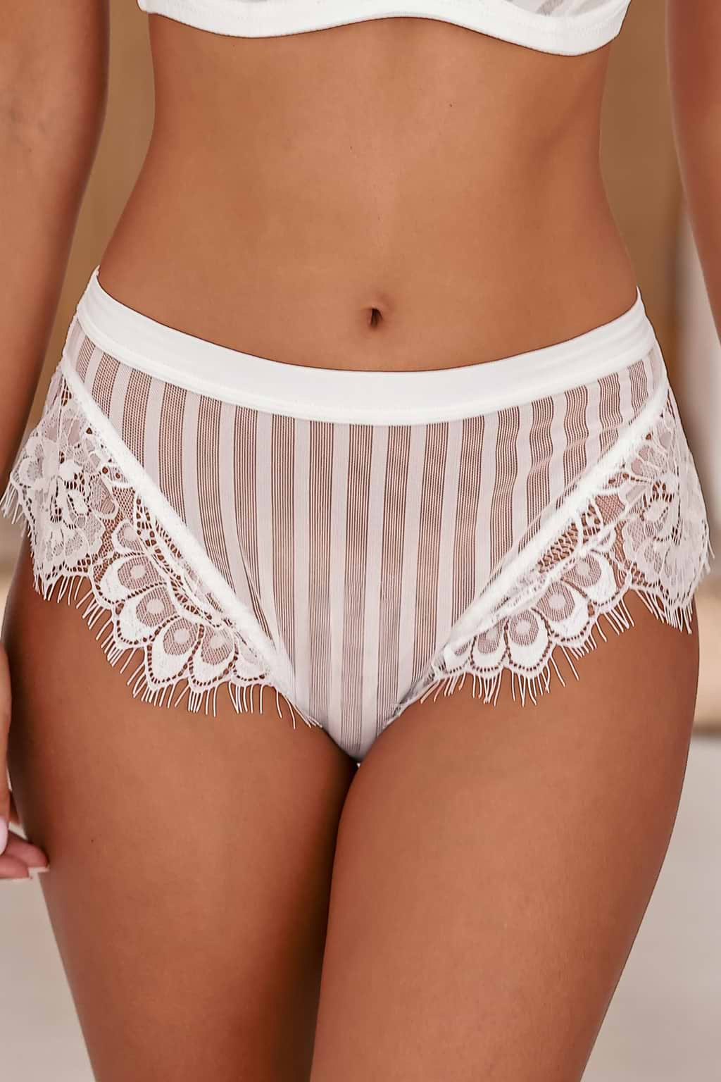 Sheer White Lace Underwear